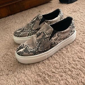 Snake print sneakers